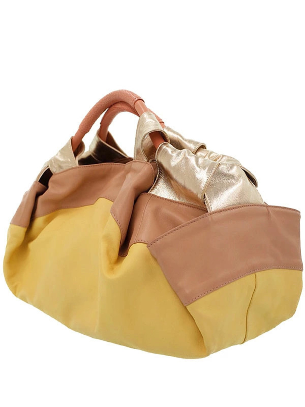 Loewe Multicolor Yellow Handbag Nappa 2way Aire